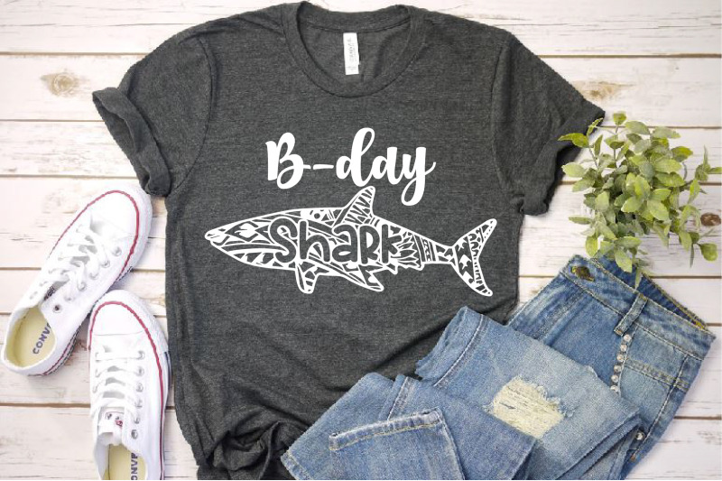 Download B-day Baby Shark Tattoo SVG mandala zentangle Family ...
