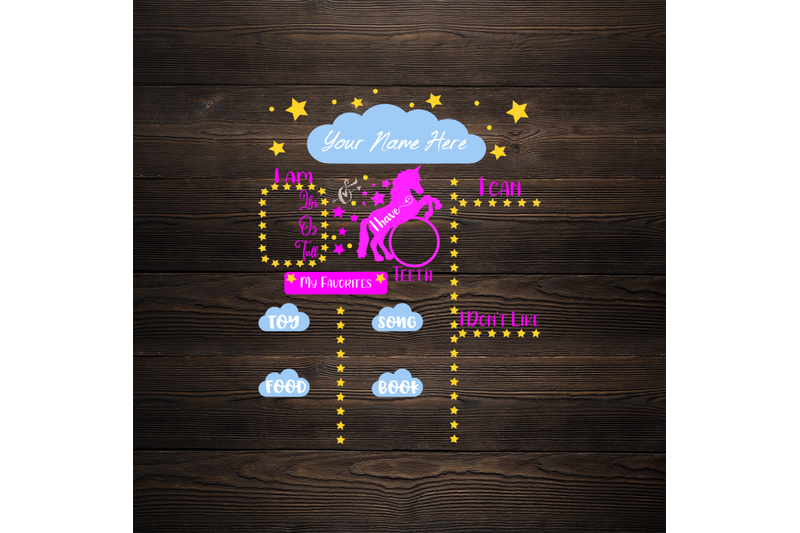 Download Unicorn Milestone Board SVG - Baby Milestone Board By ...