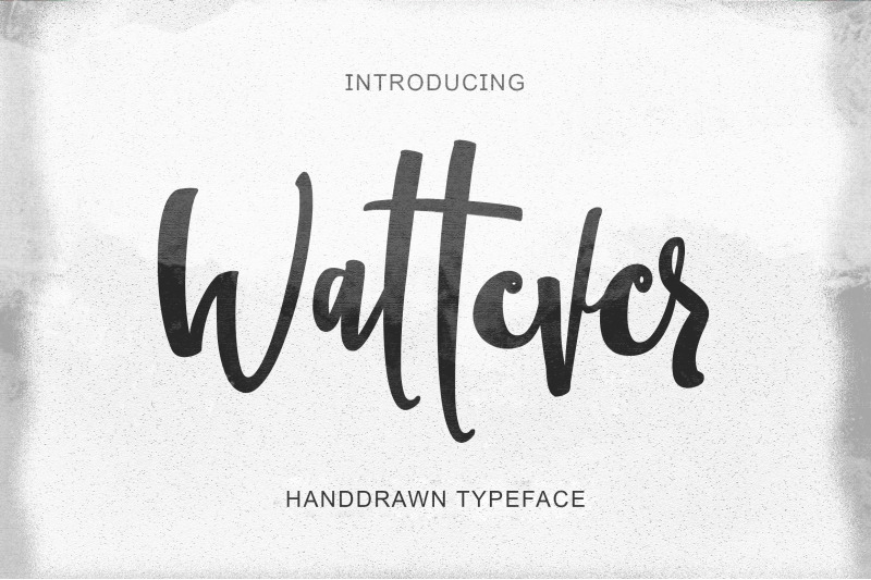 wattever-handdrawn-typeface