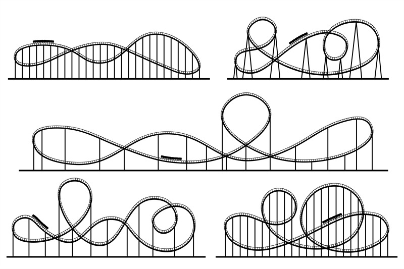 roller-coaster-silhouette-amusement-park-atractions-switchback-attra