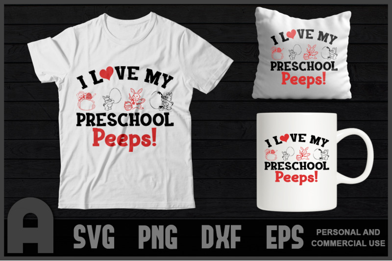 i-love-my-preschool-peeps-bunnies-easter-shirt-design