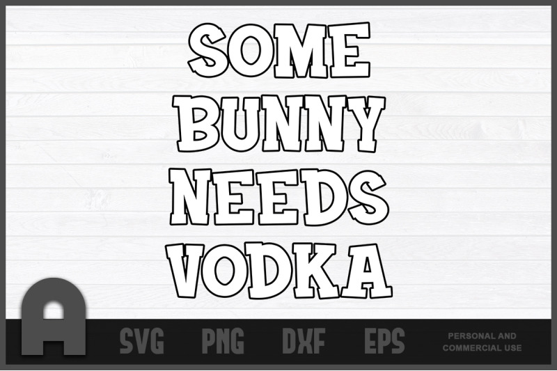 some-bunny-needs-vodka-funny-easter-rabbit-spring-t-shirt-design