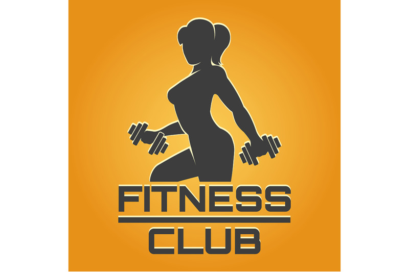 fitness-emblem-on-yellow-background
