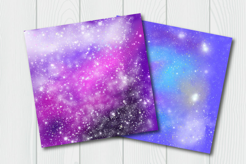 Download Galaxy digital paper. Starry sky paper By bunart ...