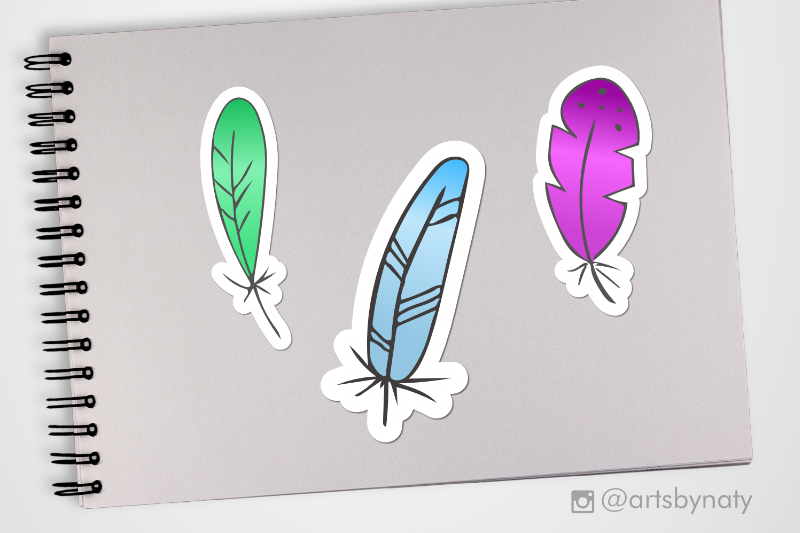 feathers-set-clipart