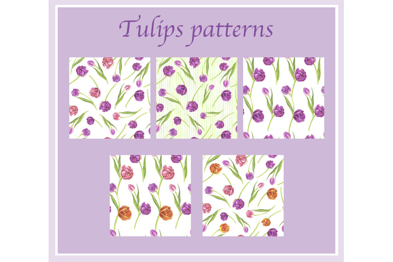 spring-flowers-watercolor-patterns