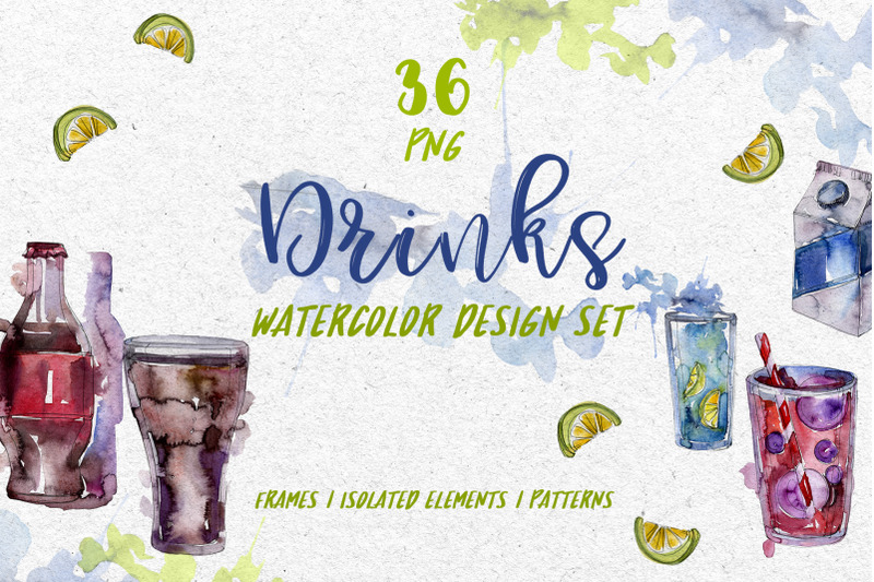drinks-refreshing-watercolor-png
