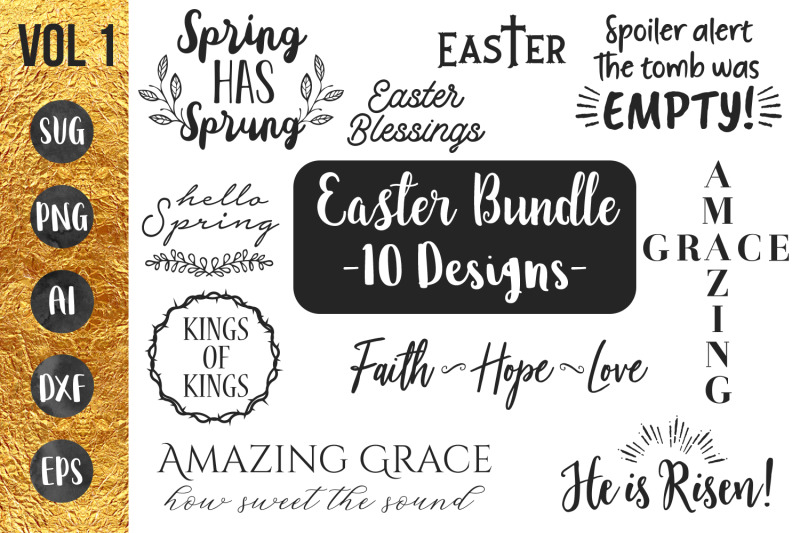 EASTER SPRING BUNDLE vol1 - svg for Cutting Machines