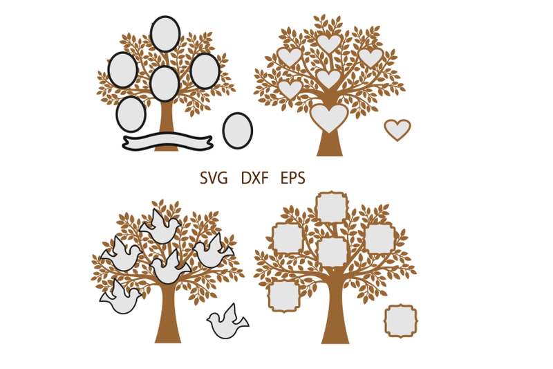 Family Tree SVG, Tree Clipart, Tree Vinyl Decal, Tree Art ...