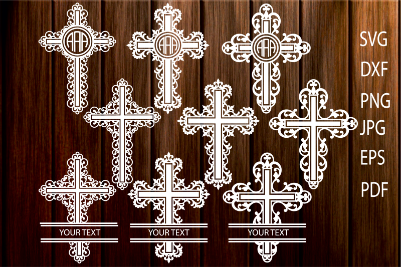 Download Cross SVG, Filigree Cross svg, Cross Monogram SVG, Christian Cross Cut By JulyDigitalImages ...