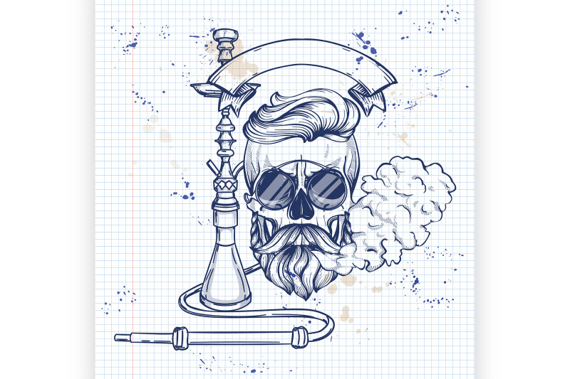 sketch-hipster-skull