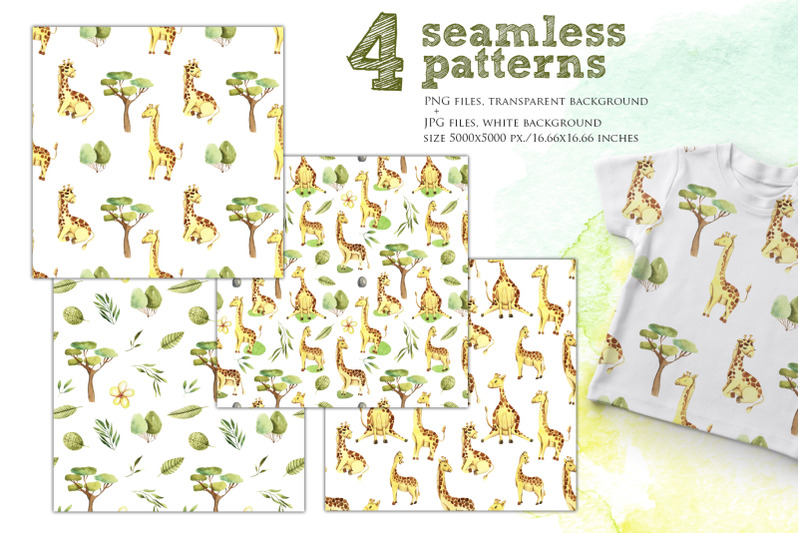 giraffes-watercolor-clipart