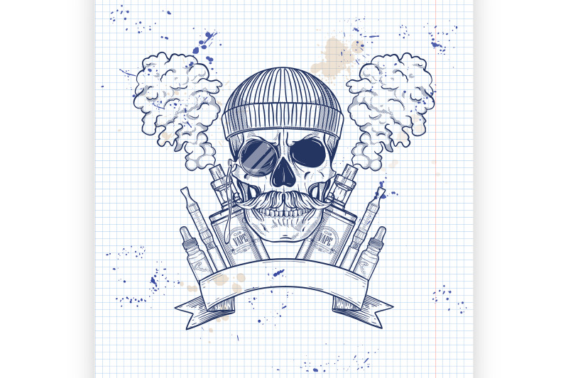 sketch-hipster-skull