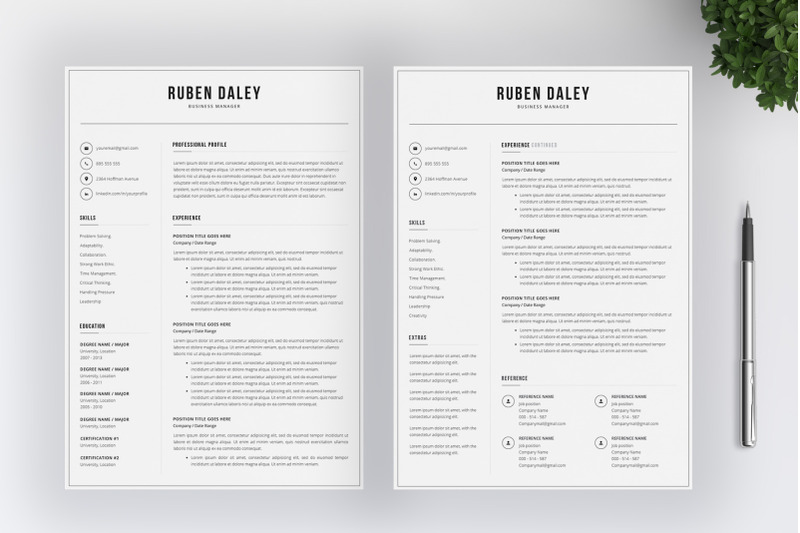 resume-template-and-cover-letter