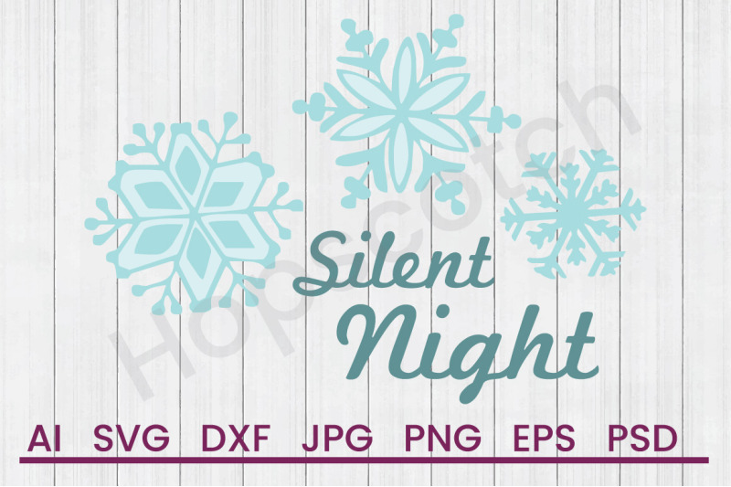 silent-night-svg-file-dxf-file