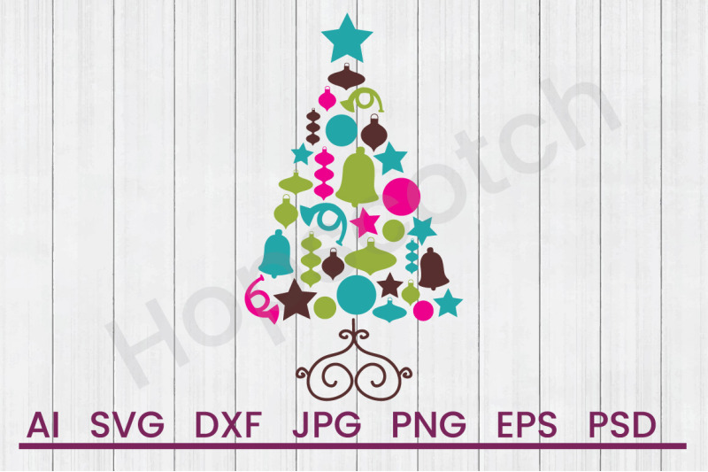 christmas-tree-svg-file-dxf-file