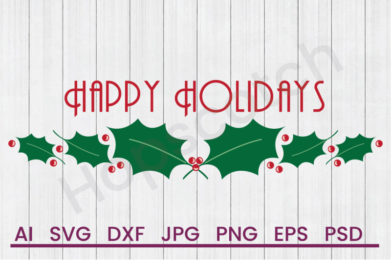 happy-holidays-svg-file-dxf-file