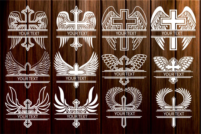 cross-with-wings-monogram-frame-svg-cross-svg-wings-cross-svg