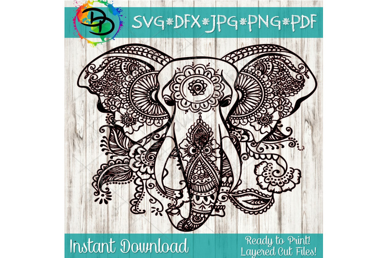 Download Multi Layered Free Elephant Mandala Svg Cut File For Cricut - Layered SVG Cut File