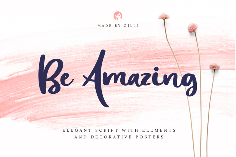 be-amazing-font-with-posters-amp-decor