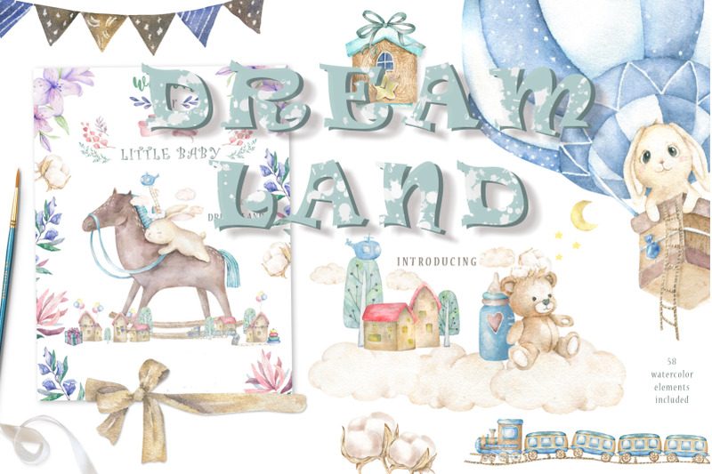 dream-land-watercolor-bunnys