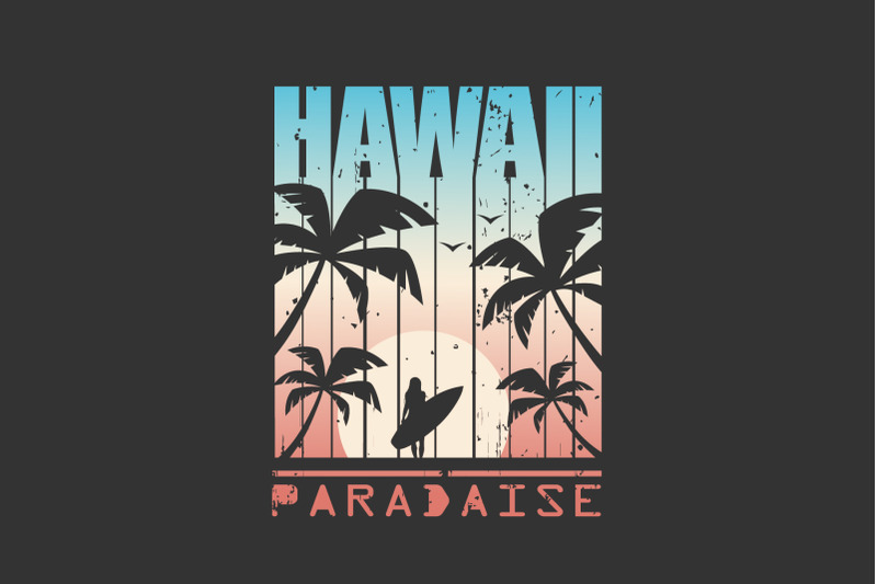 hawaii-print-for-t-shirt