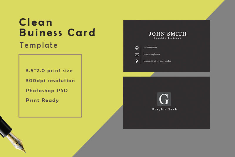 black-business-card-template