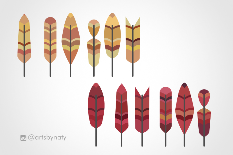 the-flat-feather-design-pack-graphics