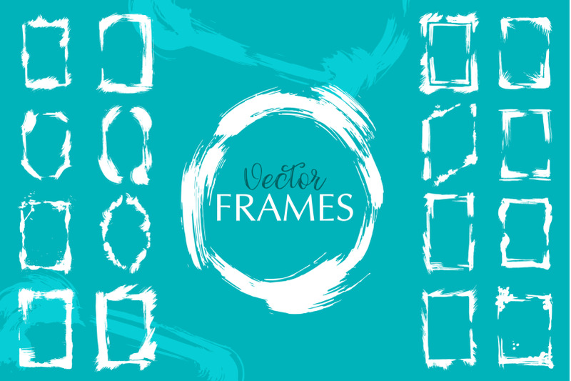dry-brush-frames-vector-collection-vector-set