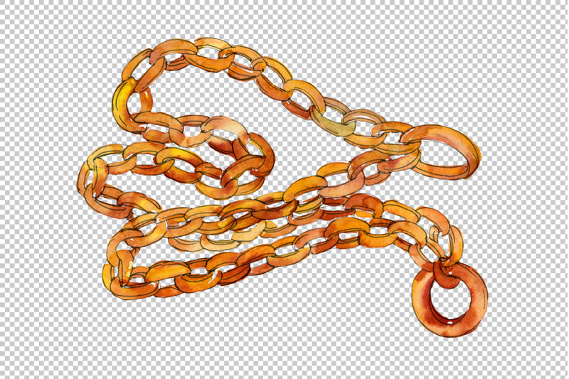 chains-leather-belts-watercolor-png