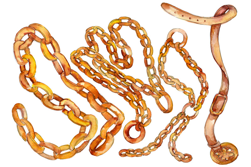 chains-leather-belts-watercolor-png