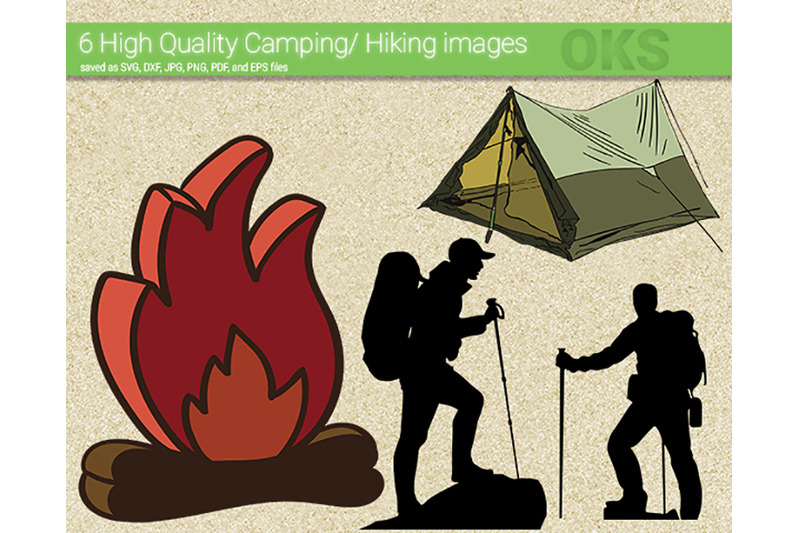 Camping Svg Hiking Svg Files Vector Clipart Cricut Download By Crafteroks Thehungryjpeg Com
