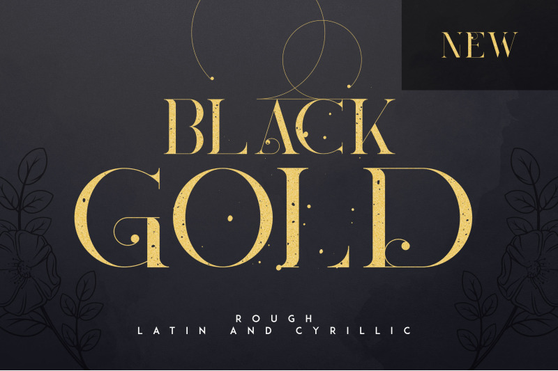 update-black-gold-serif-typeface