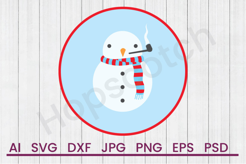 snowman-circle-svg-file-dxf-file