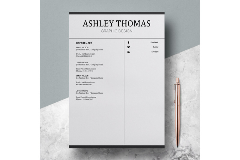 resume-template-cv-template-ashley