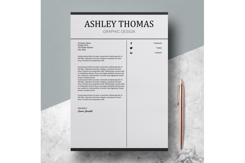 resume-template-cv-template-ashley