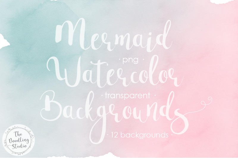 12-mermaid-watercolor-backgrounds