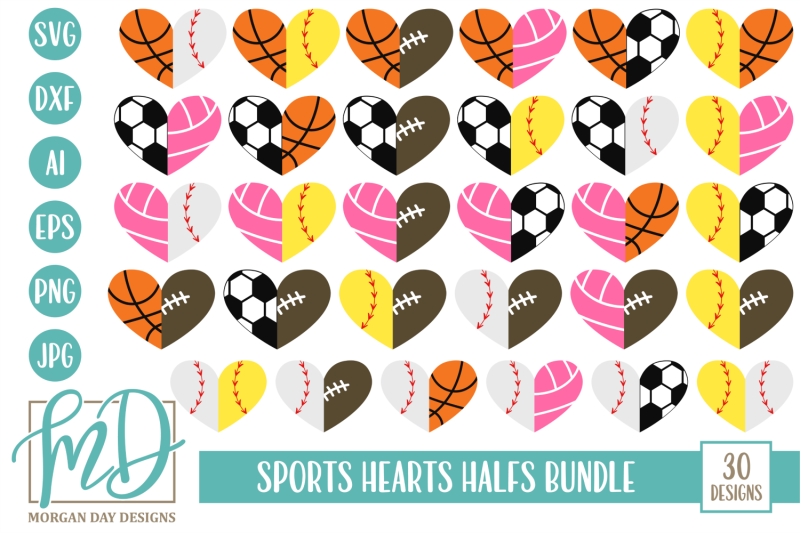 sports-half-hearts-svg-bundle