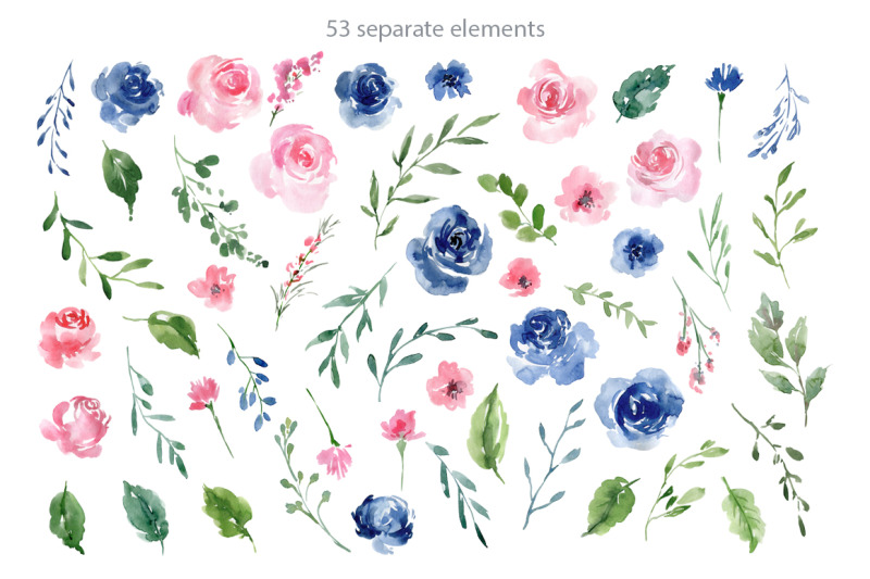 watercolor-blue-and-pink-roses-flowers-png