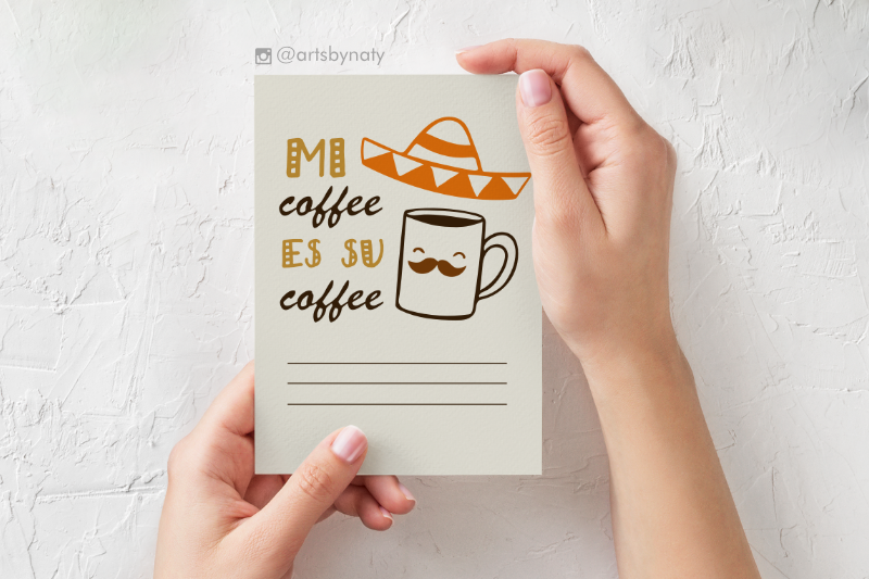mexican-fun-coffee-phrase-and-illustration-for-coffee-lovers