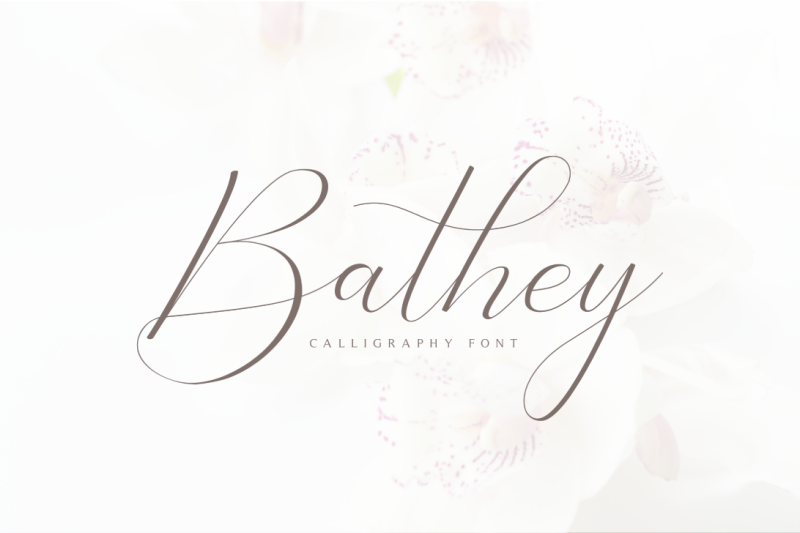 bathey-calligraphy-font