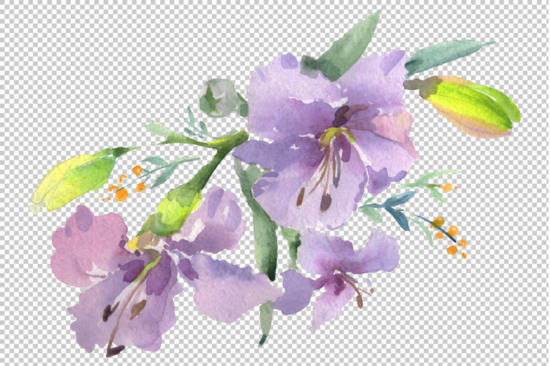 bouquet-clear-morning-pink-and-blue-watercolor-png