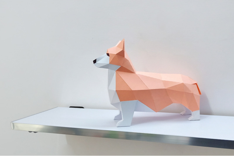 diy-corgi-dog-3d-papercraft