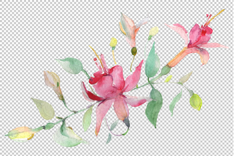 bouquet-spring-wind-watercolor-png