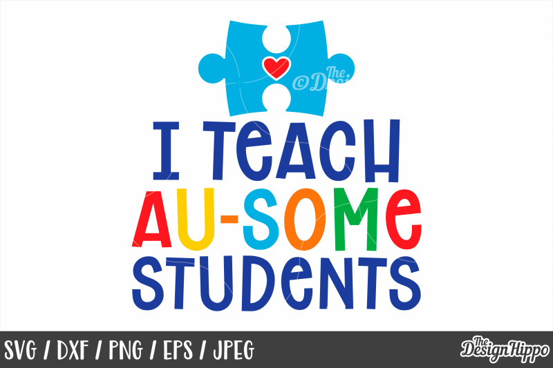 Download Autism Teacher Svg Bundle Of 10 Designs Dxf Png Cut Files By The Design Hippo Thehungryjpeg Com