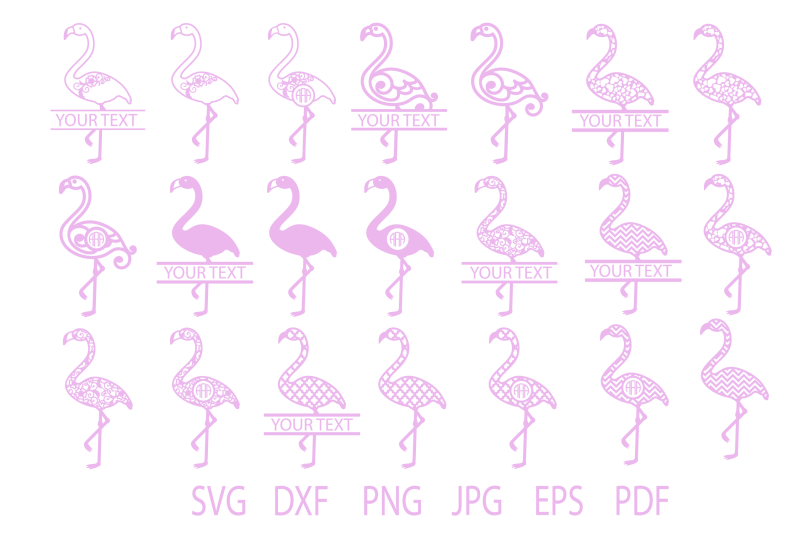 flamingo-svg-flamingo-monogram-frames