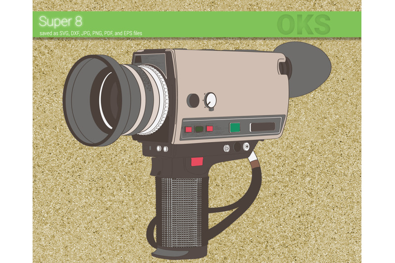 super 8 camera svg, svg files, vector, clipart, cricut ...