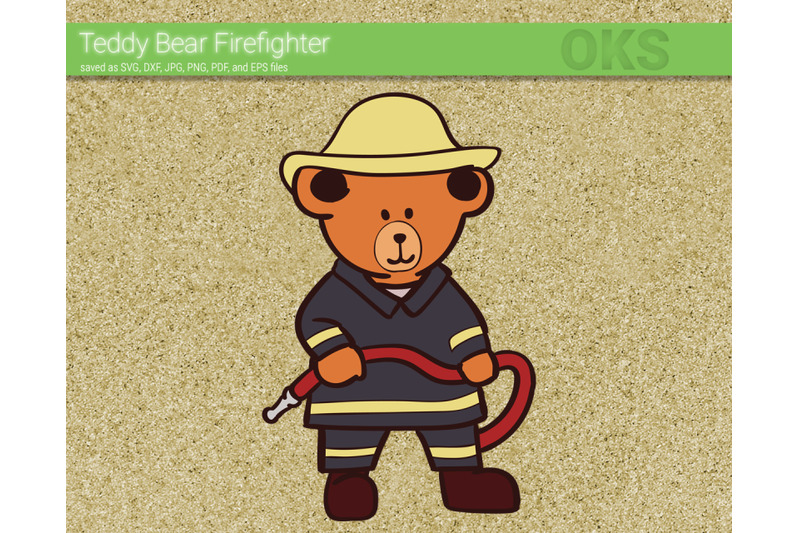 teddy-bear-svg-firefighter-svg-files-vector-clipart-cricut-downlo
