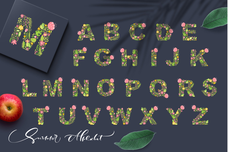 hand-drawn-summer-flower-alphabet-svg