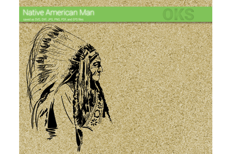 Download native american man svg, svg files, vector, clipart ...